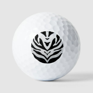 ZEBRA STRIPES ABSTRACT GOLF BALLS