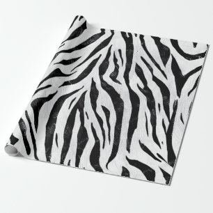 Zebra Stripes Animal Print Wrapping Paper