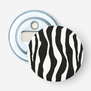 Zebra stripes - Black and White Bottle Opener