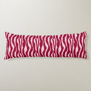 Zebra stripes - Burgundy and Pink Body Cushion
