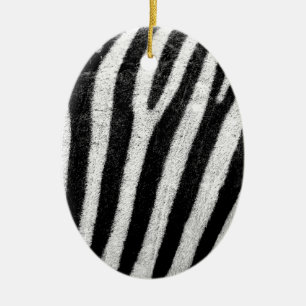 zebra Stripes Ceramic Tree Decoration