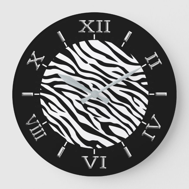 Zebra Stripes Dial on a Large Clock (Front)