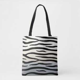 Zebra Stripes Exotic Animal Print Tote Bag