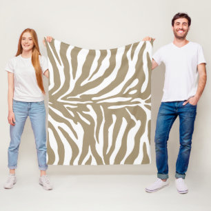 Zebra Stripes Fleece Blanket