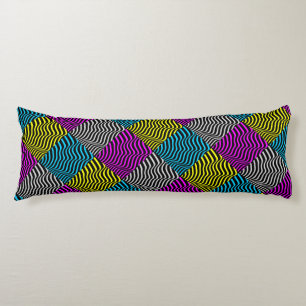 Zebra Stripes - Geometric Pattern Abstract Art 3D Body Cushion