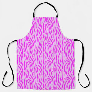 Zebra Stripes in a Powder Pink Safari Print Apron