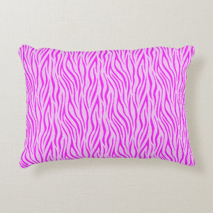 Zebra Stripes in a Powder Pink Safari Print Decorative Cushion
