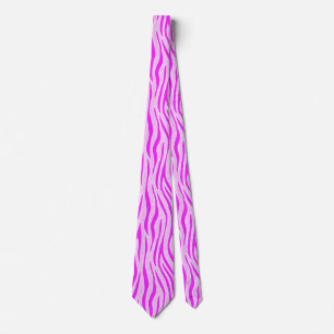 Zebra Stripes in a Powder Pink Safari Print Tie