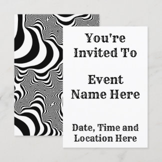 Zebra Stripes Invitation