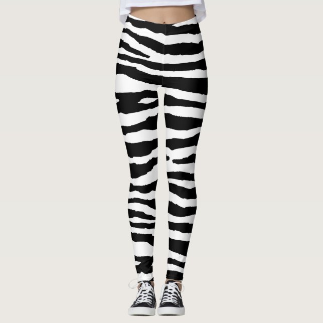 Zebra Stripes Leggings (Front)