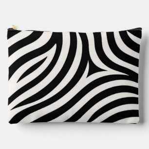 Zebra Stripes Modern Print  Accessory Pouch
