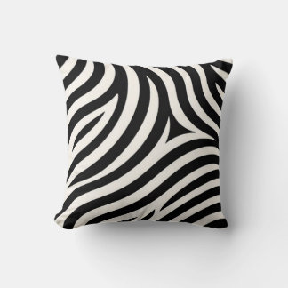 Zebra Stripes Modern Print  Cushion