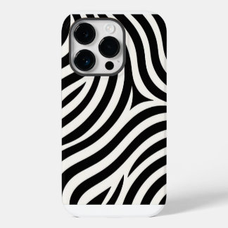 Zebra Stripes Modern Print iPhone 14 Pro Case