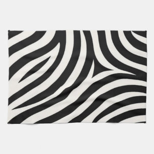 Zebra Stripes Modern Print  Tea Towel