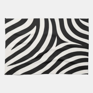 Zebra Stripes Modern Print Tea Towel