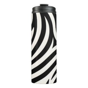 Zebra Stripes Modern Print  Thermal Tumbler