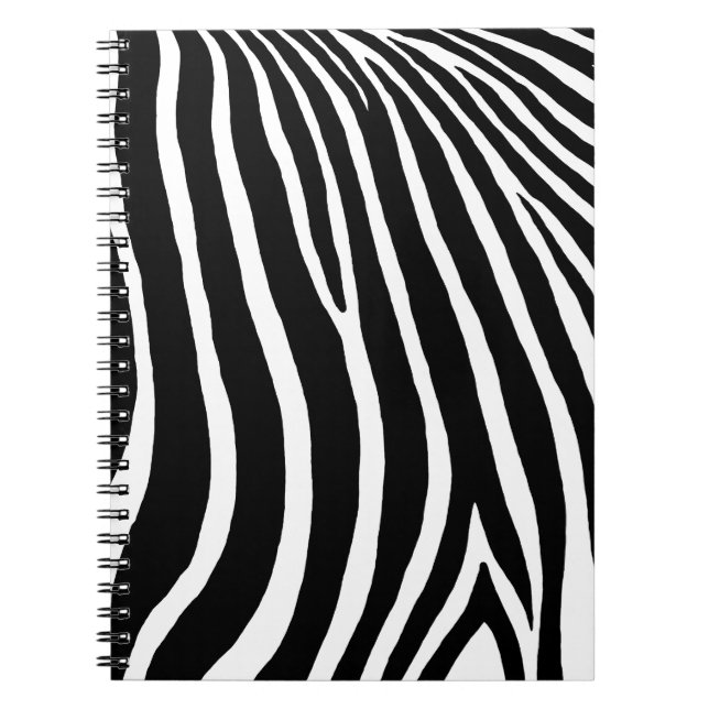 Zebra Stripes  Notebook (Front)