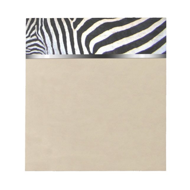 Zebra Stripes Notepad (Front)