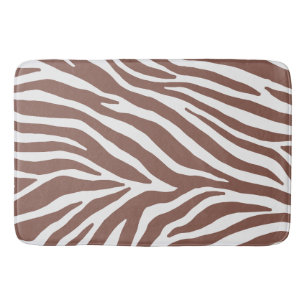 Zebra Stripes Pattern Bath Mat