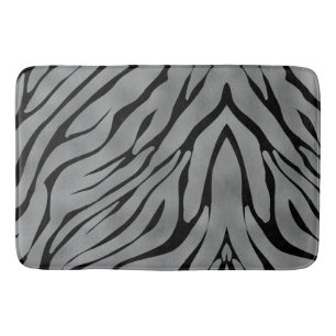 Zebra Stripes Pattern Bath Mat