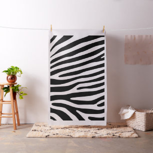 Zebra stripes pattern black & white + your ideas fabric