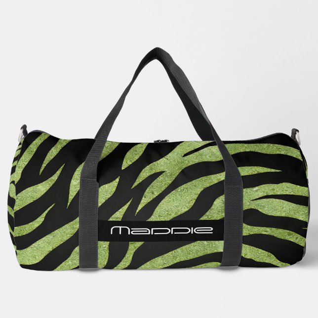 Zebra Stripes Pattern  Duffle Bag (Front)