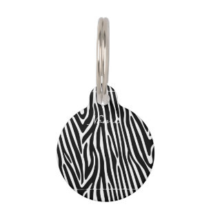 Zebra Stripes Pattern Thunder_Cove Pet Tag