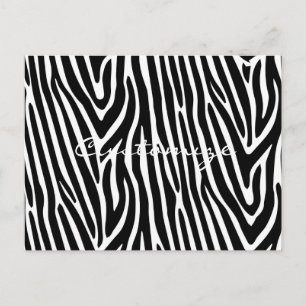 Zebra Stripes Pattern Thunder_Cove Postcard