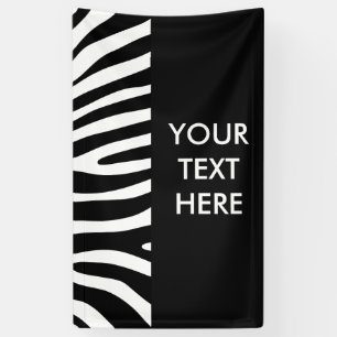 Zebra stripes pattern + your background & ideas banner