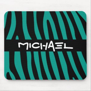 Zebra stripes pattern + your background & ideas mouse mat