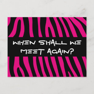 Zebra stripes pattern + your background & ideas postcard
