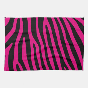Zebra stripes pattern + your background & ideas tea towel