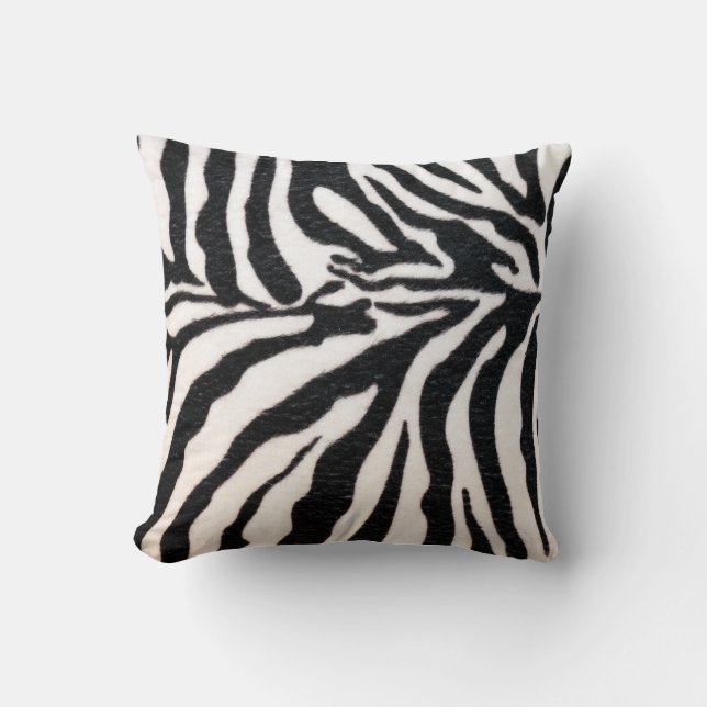 Zebra Stripes Pillow (Front)