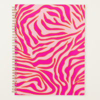 Zebra Stripes Pink Orange Wild Animal Print