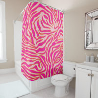 Zebra Stripes Pink Orange Wild Animal Print