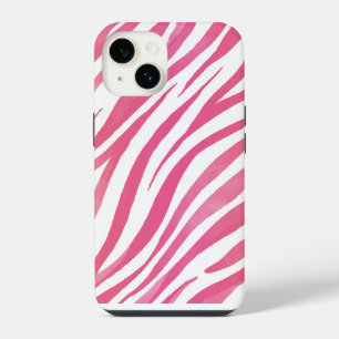 Zebra Stripes Pink Wild Animal Print iPhone 14 Case