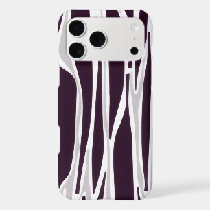 Zebra Stripes Purple White Pattern