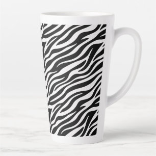 Zebra Stripes Seamless Pattern Animal Print-60492 Latte Mug