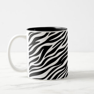 Zebra Stripes Seamless Pattern Animal Print-60492 Two-Tone Coffee Mug