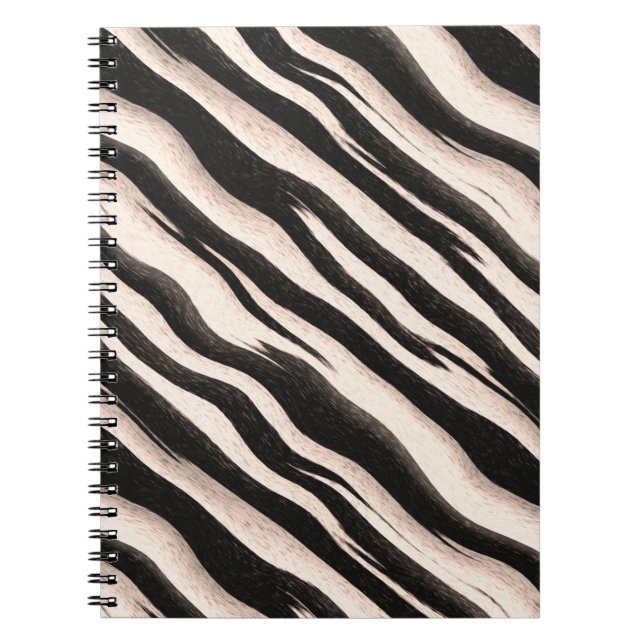 Zebra stripes seamless texture + your ideas notebook (Front)