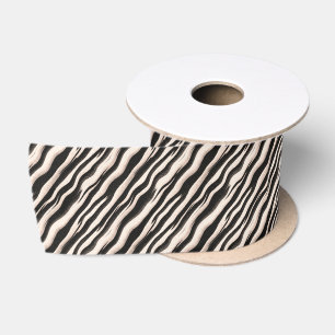 Zebra stripes seamless texture + your ideas satin ribbon