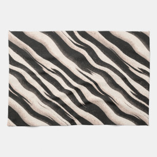 Zebra stripes seamless texture + your ideas tea towel