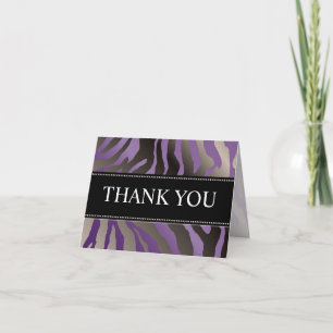 Zebra Stripes/Thank You Note Cards