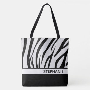 Zebra Stripes Tote Bag