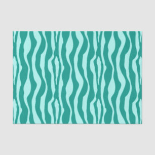 Zebra stripes - Turquoise and Aqua Tissue Paper