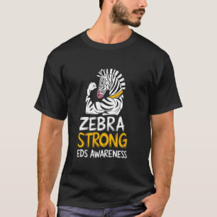 Zebra Strong EDS Awareness Ehlers Danlos Syndrome T-Shirt