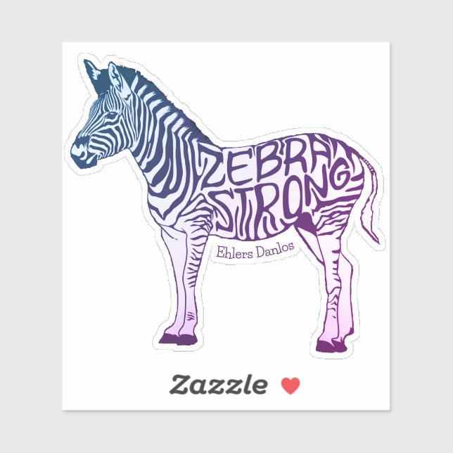 Zebra Strong Galaxy Colours Sticker (Sheet)