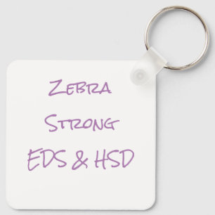 Zebra Strong Metal Circle Keychain, 2" Keychain