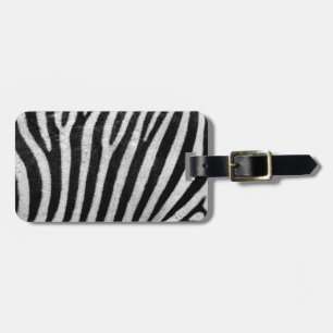 Zebra Textured Luggage Tag