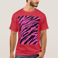 Zebra Tiger Print Pink Graphic